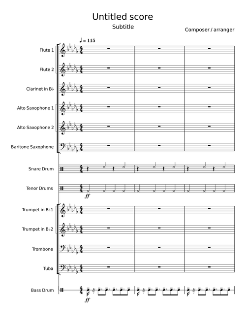 Untitled score