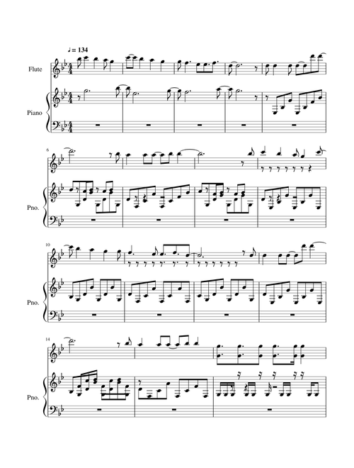 Unravel flute and piano