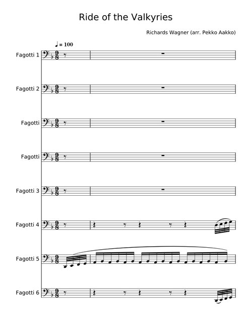 Ride of the valkyries - Richard Wagner
