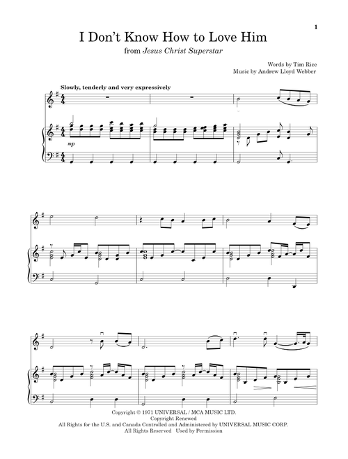 I Don't Know How To Love Him (from Jesus Christ Superstar) - Helen Reddy (Violin and Piano)