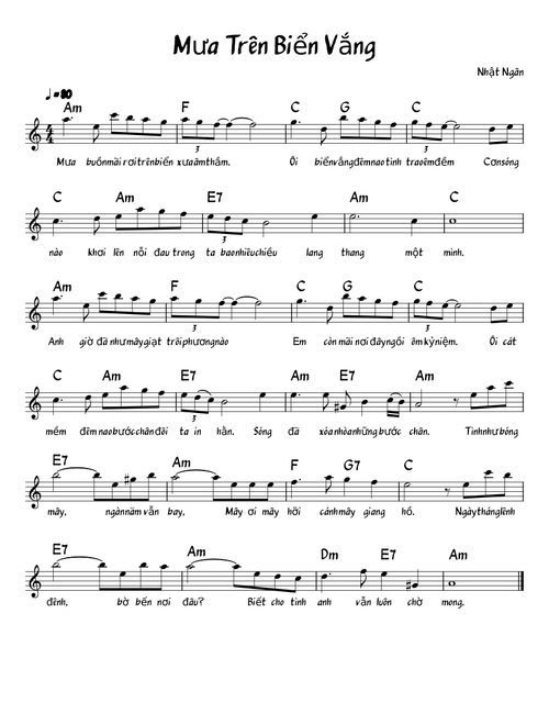 Mưa Trên Biển Vắng