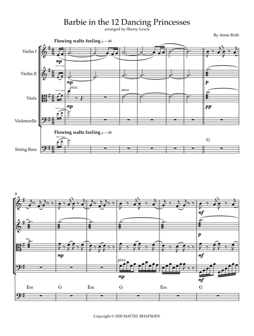Barbie In The 12 Dancing Princesses Main Titles (Arr. Sherry Lewis) - Arnie Roth (String Ensemble)