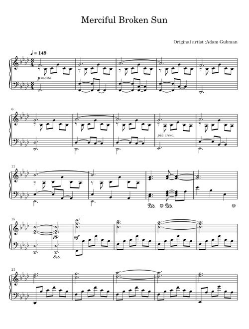 Merciful Broken Sun - Adam Gubman