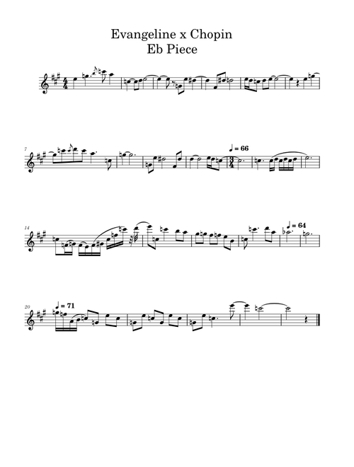 Ma belle evangeline – Randy Newman Ma Belle Evangeline x Chopin Eb Piece