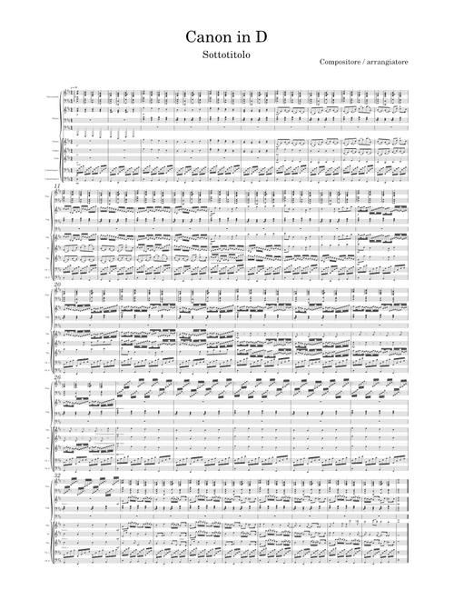 Canon in D, Pachelbel – Unknown author