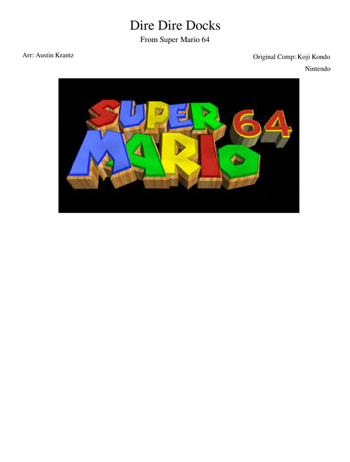 Dire Dire Docks (With Soundfont)
