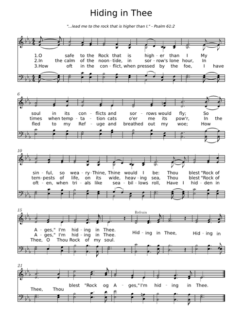 Hiding in thee – Ira D. Sankey Hiding in thee