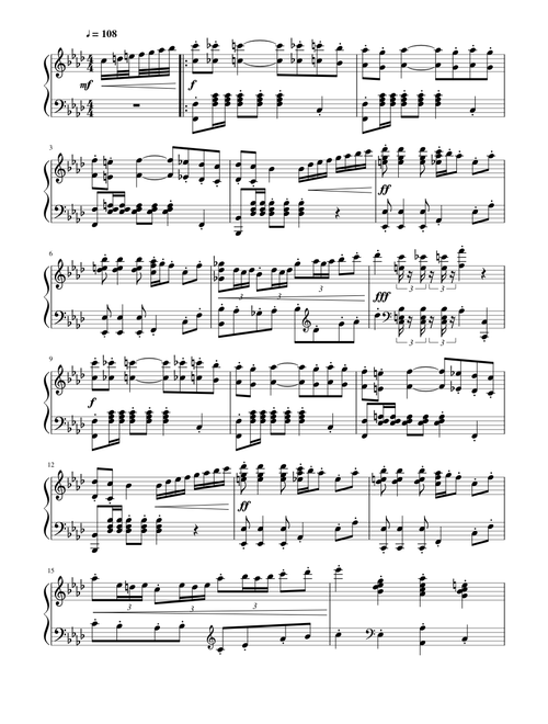 Votre Toast, Je Peux Vous Le Rendre (for Piano)