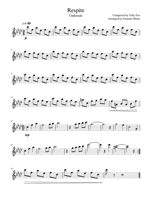 Respite - Violin Solo