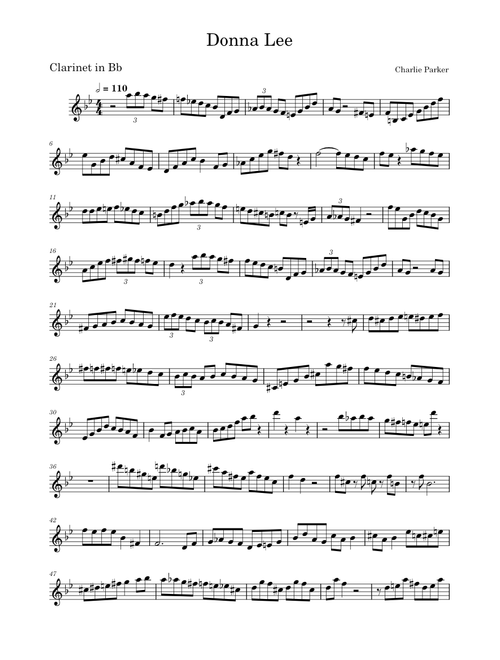 Donna lee – Charlie Parker