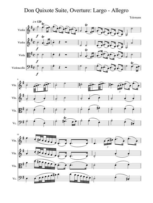 Don Quixote sheet music by chalkclaire | Play, print, and download