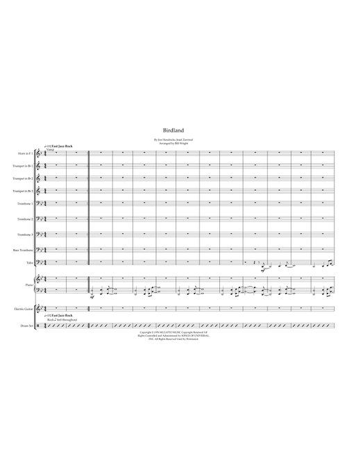 Birdland (Arr. Bill Wright) - Manhattan Transfer (Brass Ensemble)