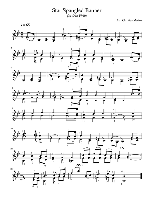 The Star Spangled Banner (Violin Solo)