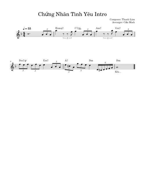 Chứng Nhân Tình Yêu Intro