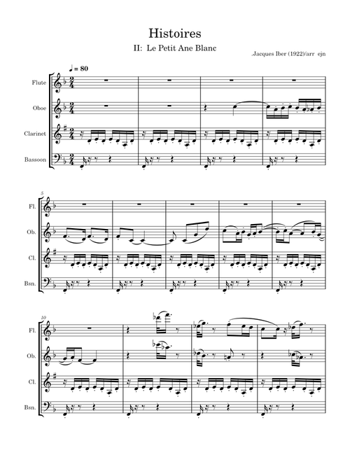Le Petit âne Blanc – Jacques Ibert