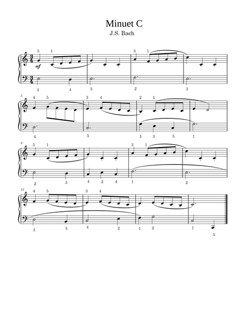 3A2 Minuet in C – WONDERLAND MUSIC