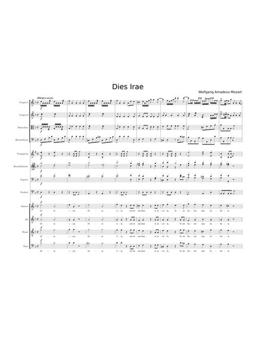 Dies Irae – Wolfgang Amadeus Mozart