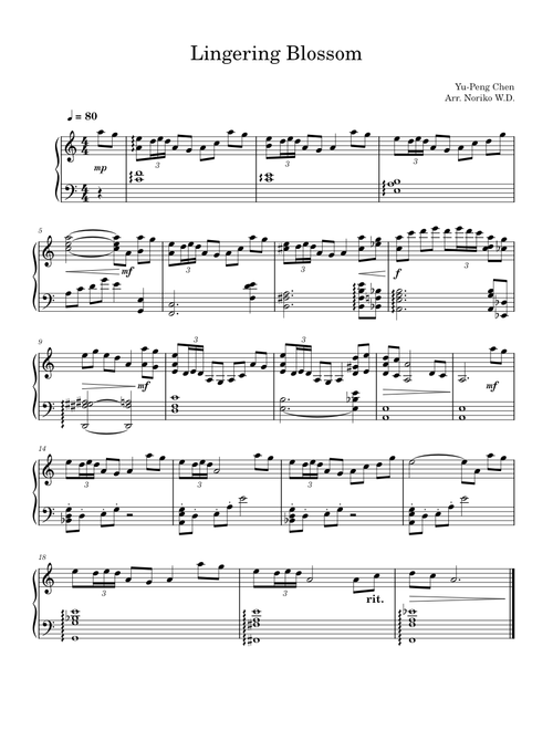 Lingering Blossom – Yu-Peng Chen