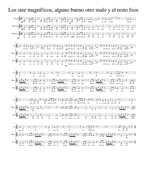 Los siee magnificos, alguno bueno otro malo y el resto feos CON NOTAS