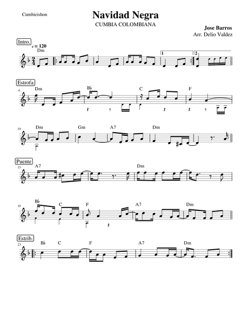 Navidad Negra - Arr. La Delio Valdez (Jose Barros)