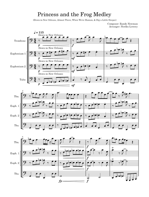 Princess and the Frog Medley – Randy Newman