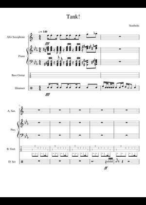 Cowboy Bebop TANK!!! Sheet Music for Piano (Solo) | MuseScore.com