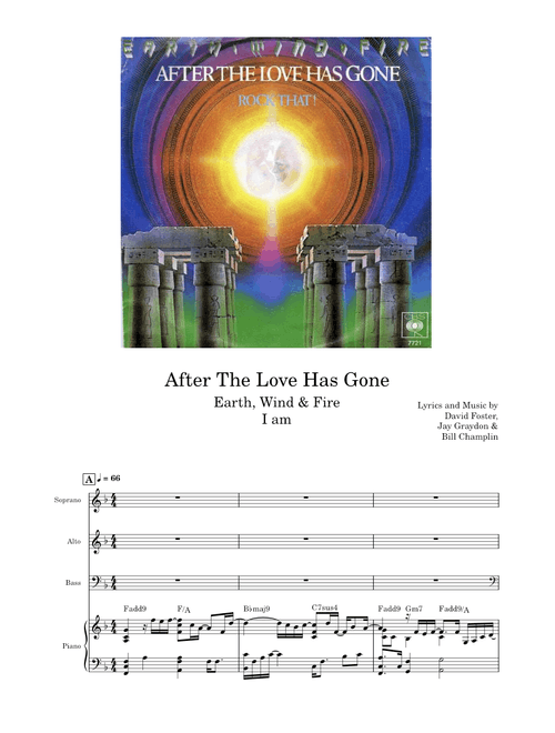After The Love Has Gone – David Foster, Earth, Wind & Fire After The Love Has Gone Earth Wind Fire
