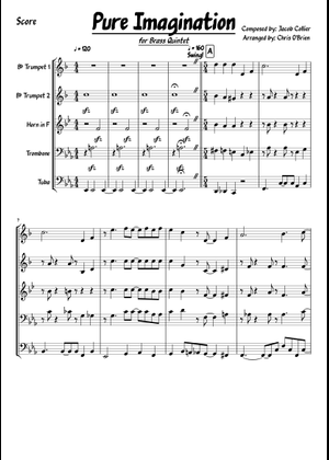 Pure Imagination - Trumpet Sheet Music for Trumpet in b-flat (Solo