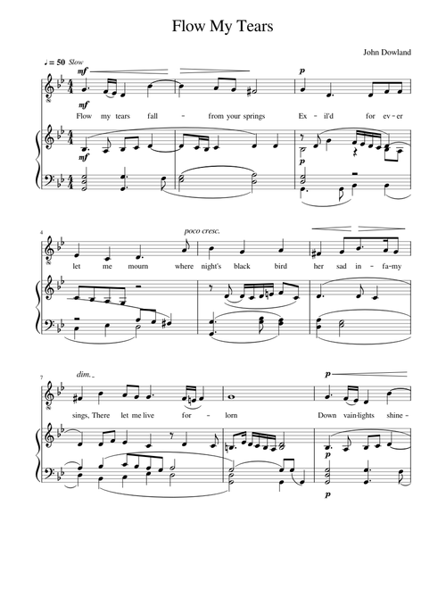 Flow My Tears John Dowland