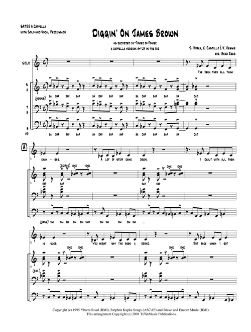 Diggin' On James Brown (Arr. Brad Rees) - Tower Of Power (Choral, SATB)