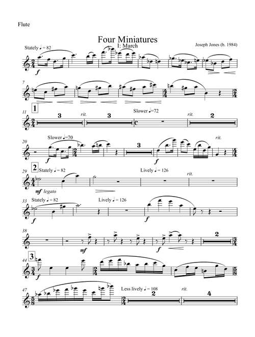 Miniatures for Woodwind Quintet, Op. 7 - Joseph Jones (Small Ensemble)