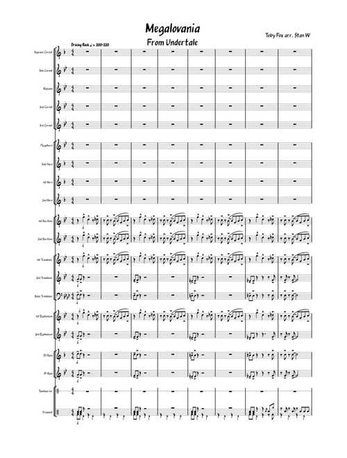 Megalovania - Toby Fox, arr. Stan W
