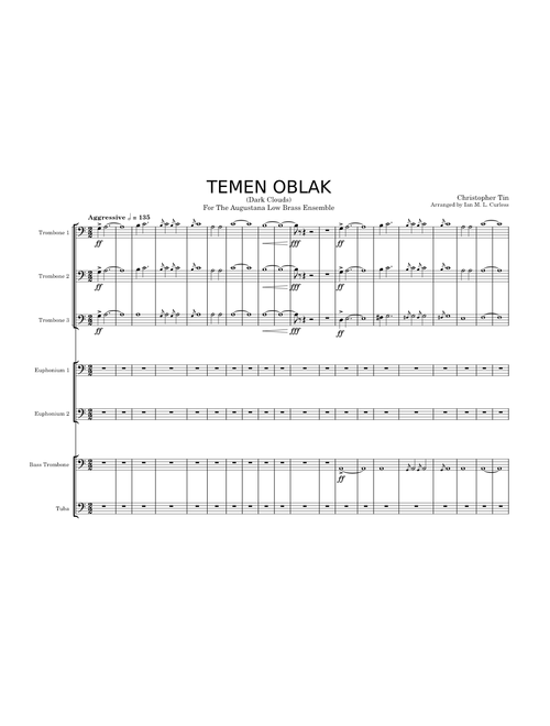 Temen Oblak (Dark_Clouds) For Low Brass