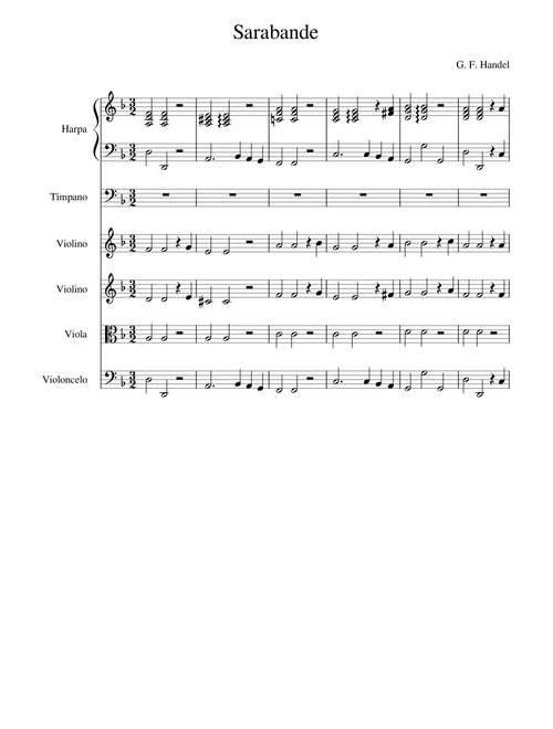 Sarabande in D minor (HWV 437) - Händel
