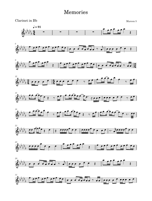 Memories – Maroon 5