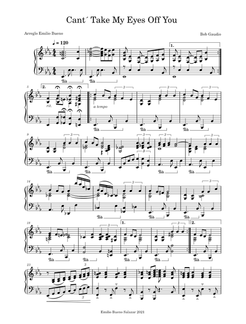 Cant Takes My Eyes Off You – Bob Gaudio