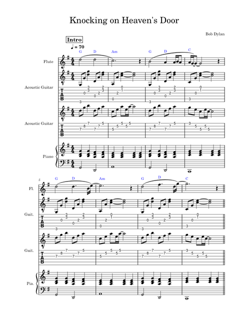 Knocking On Heaven's Door (Bob Dylan)