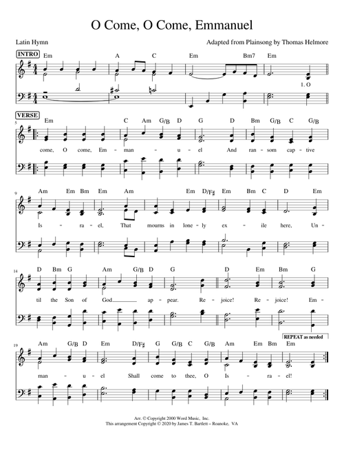 O Come, O Come, Emmanuel