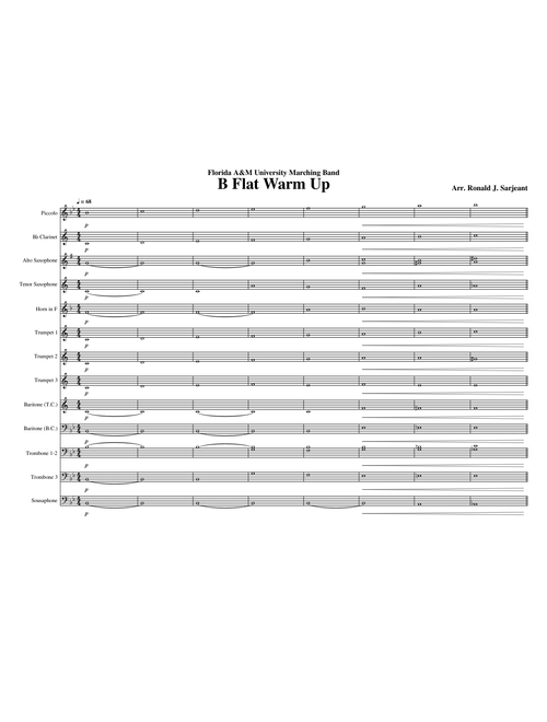 B Flat Warm Up (FAMU)