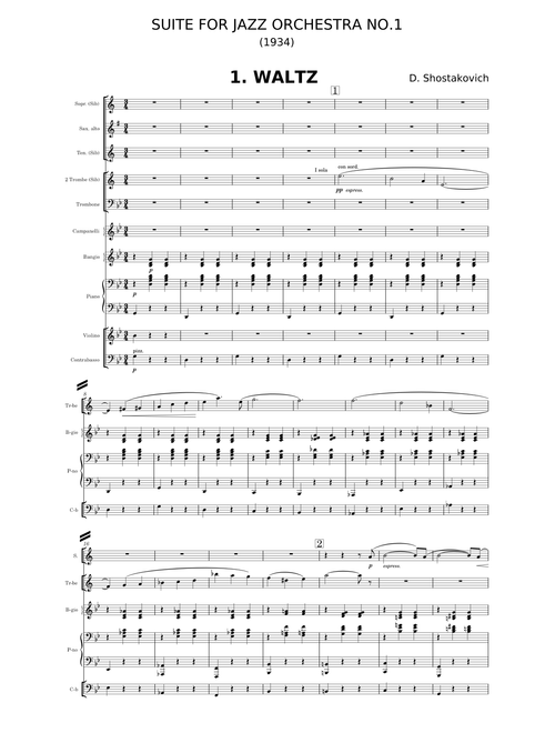Suite for Jazz Orchestra No. 1 - Dmitri Shostakovich