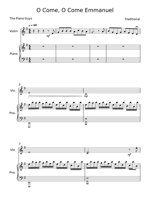 O Come Emmanuel - The Piano Guys