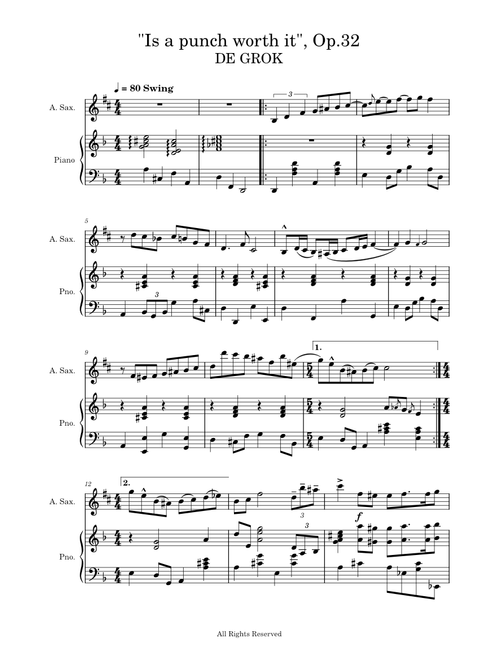 "Is a punch worth it", Op.32