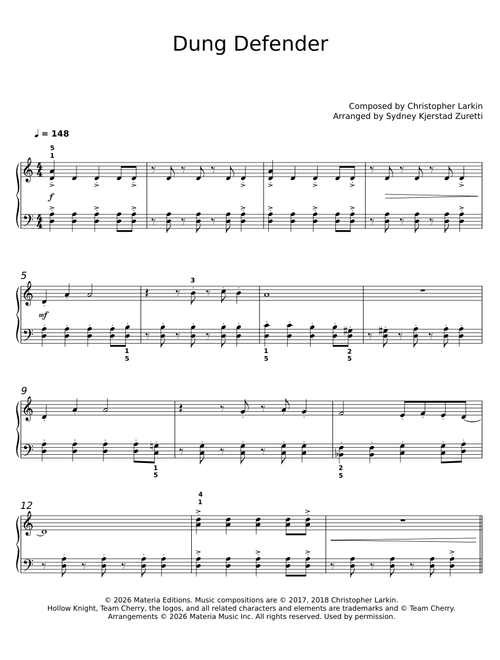 Dung Defender – Hollow Knight Piano Collections: Easy Version