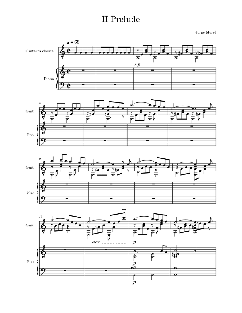 Prelude No. 2 Morel piano tutorial