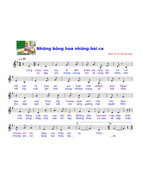 Nhung bong hoa nhung bai ca - G