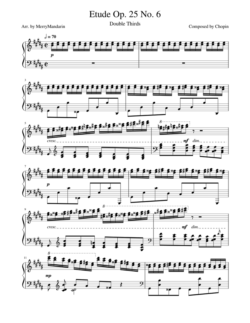 Etude No. 6 in G# Minor 