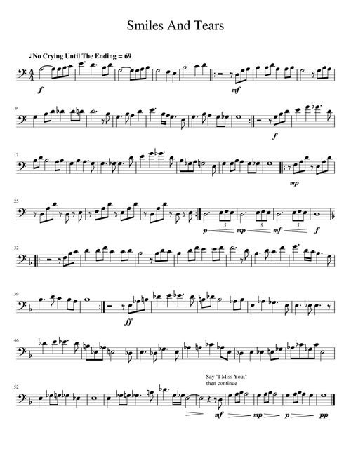 Smiles And Tears Trombone Solo