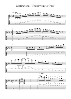 Free Yngwie Malmsteen sheet music | Download PDF or print on