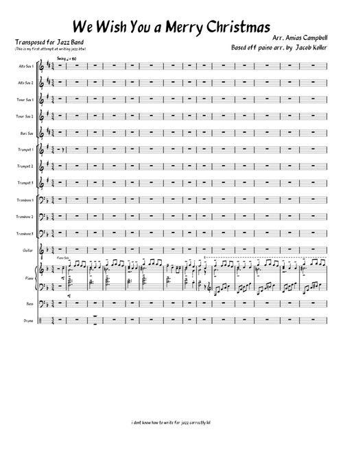 We Wish You a Merry Christmas - Jazz Arrangement