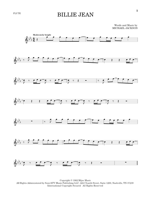 Billie Jean - Michael Jackson (Flute Solo)